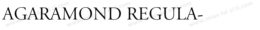 AGaramond Regula字体转换